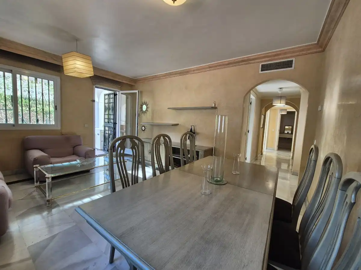 Dining room of Flat for sale in Marbella  with Air Conditioner, Private garden and Terrace