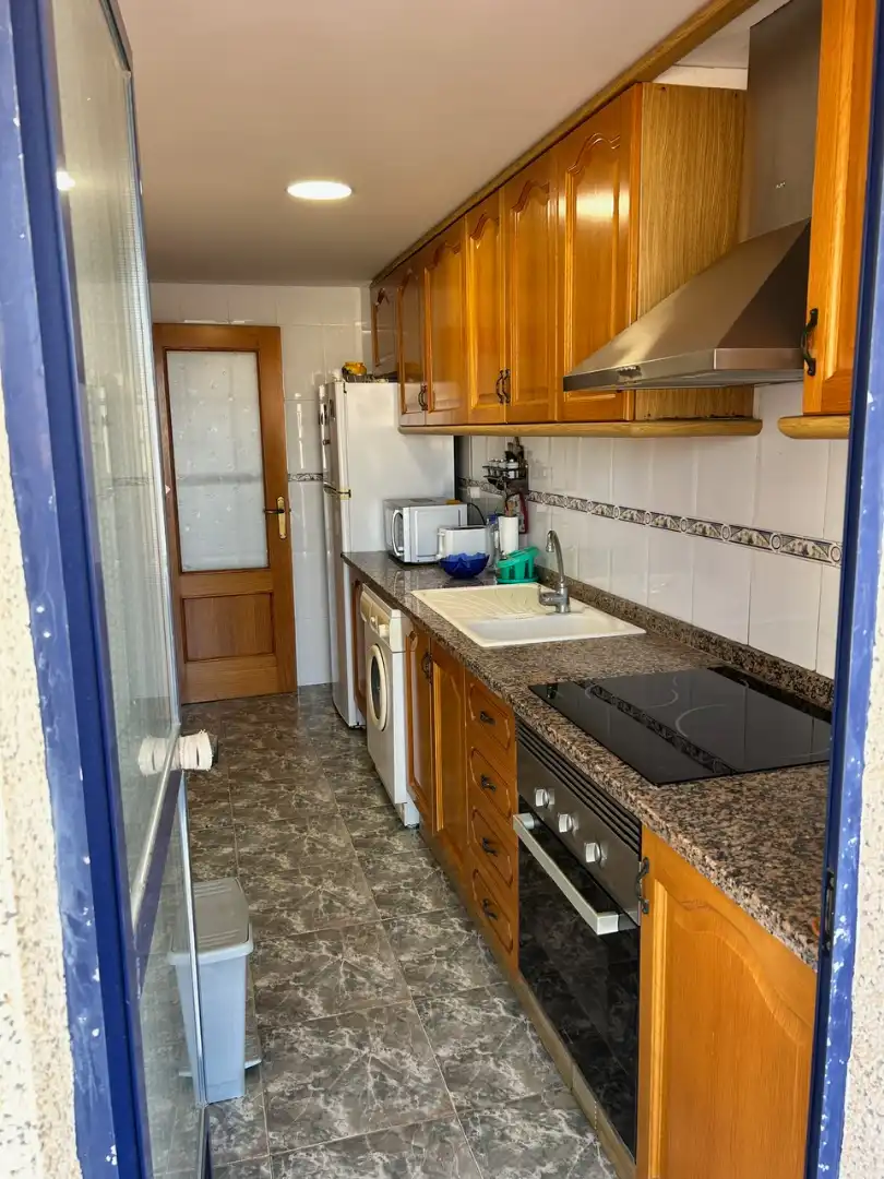Cocina de Apartamento en venta en Miramar con Aire acondicionado, Terraza y Amueblado