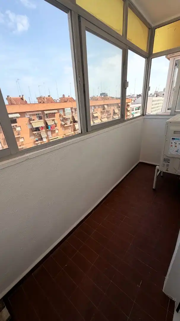 Balcony of Flat for rent in Valencia  with Air Conditioner, Terrace and Furnished