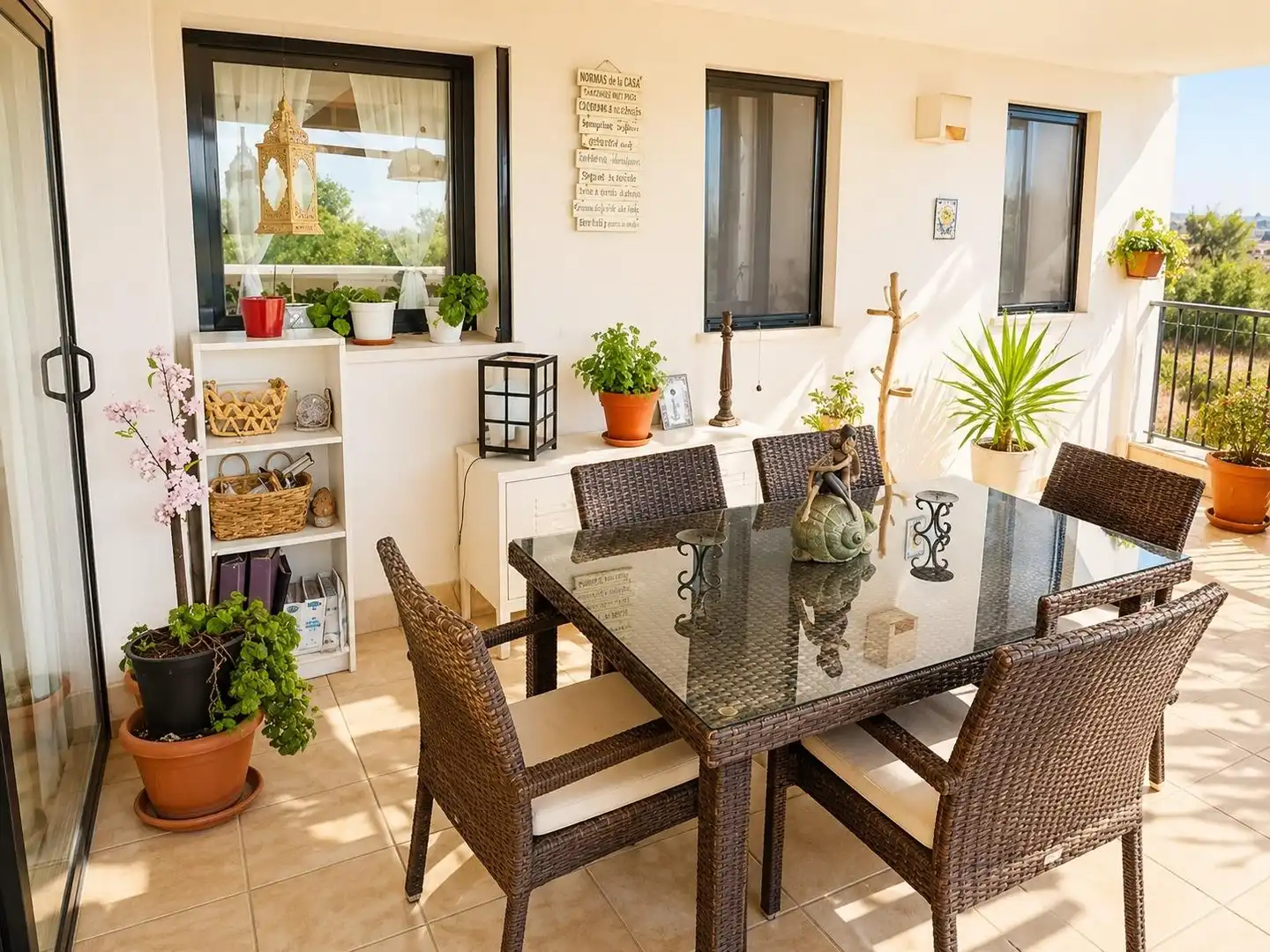 Terrasse von Wohnung zum Verkauf in Murcia mit Klimaanlage, Heizung und Privatgarten