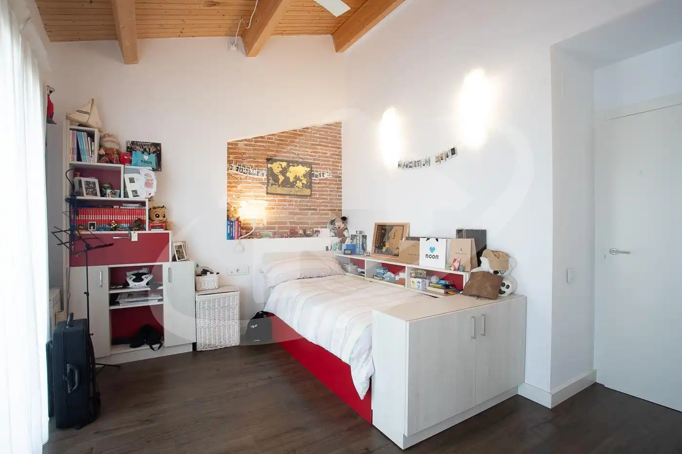 Bedroom of Houses for sale in Sabadell  with Heating, Private garden and Parquet flooring