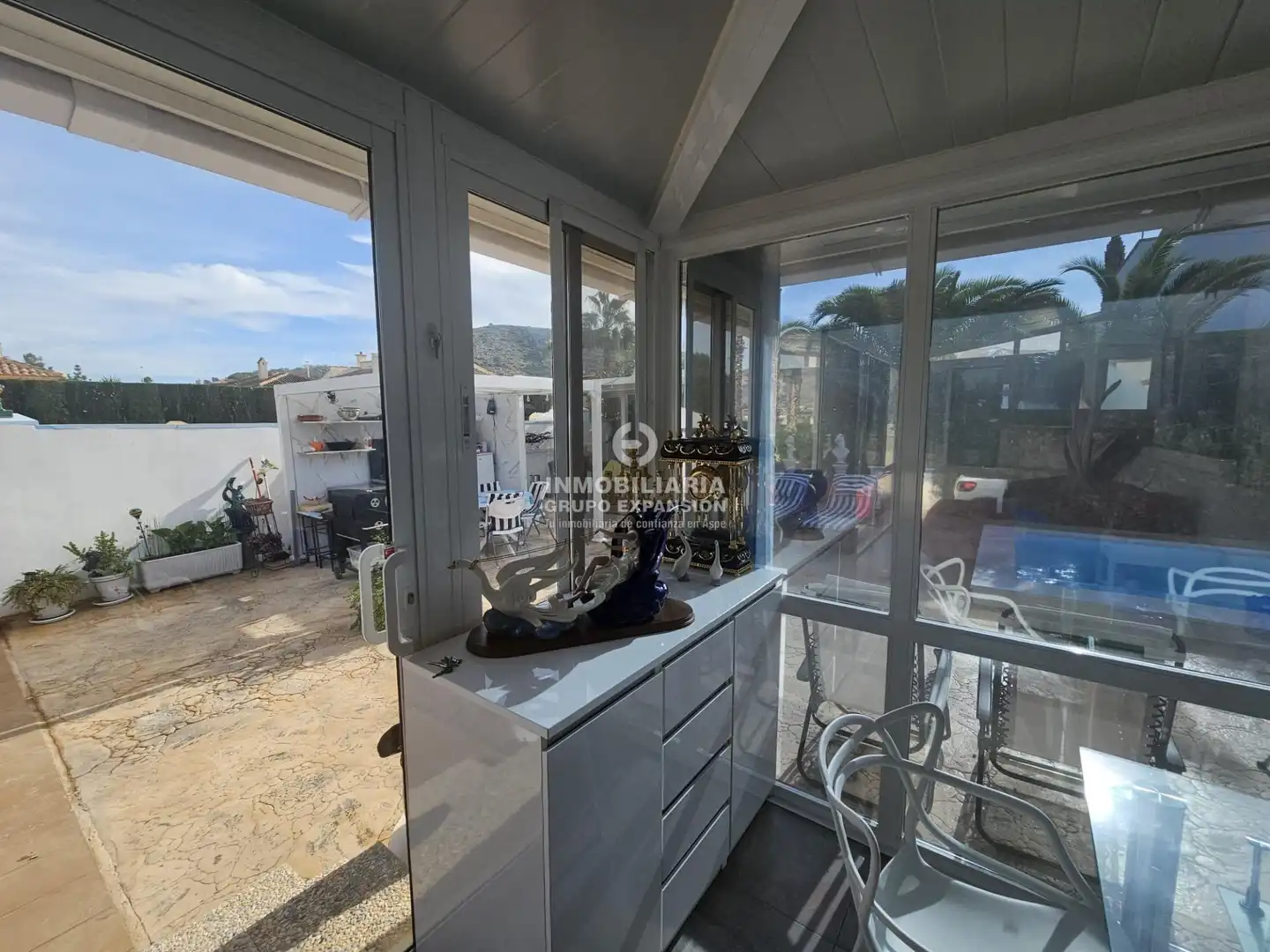 Vista exterior de Casa o chalet en venta en Hondón de las Nieves / El Fondó de les Neus con Aire acondicionado, Calefacción y Jardín privado