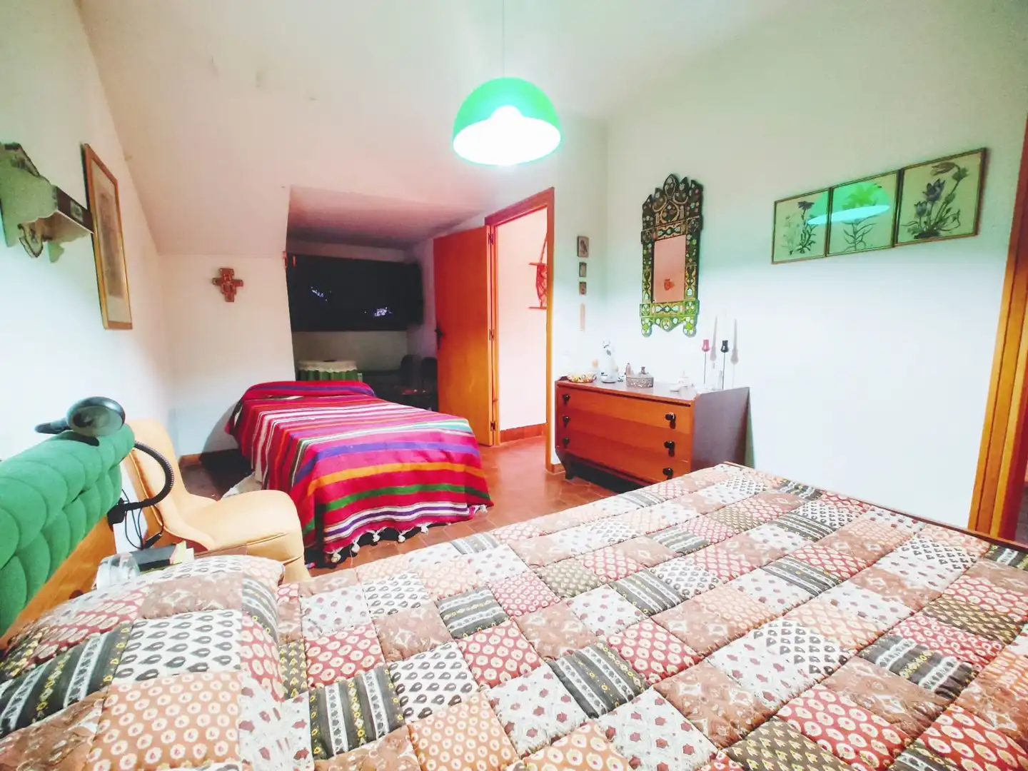 Bedroom of Detached homes for sale in Manzanares El Real  with Heating, Private garden and Terrace