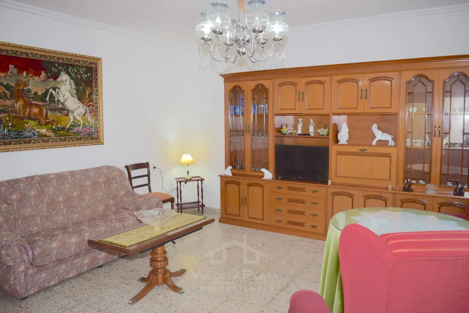 Sala d'estar de Casa o xalet en venda en Vallesa de la Guareña amb Calefacció, Traster i Moblat