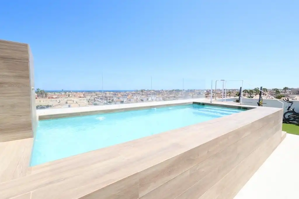 Swimming pool of Attic for rent in Orihuela  with Air Conditioner, Heating and Swimming Pool