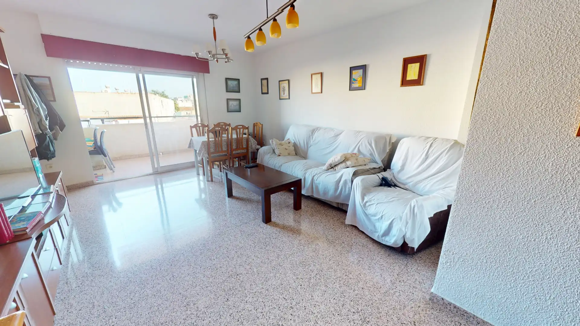 Sala d'estar de Pis en venda en El Campello amb Terrassa, Moblat i Balcó
