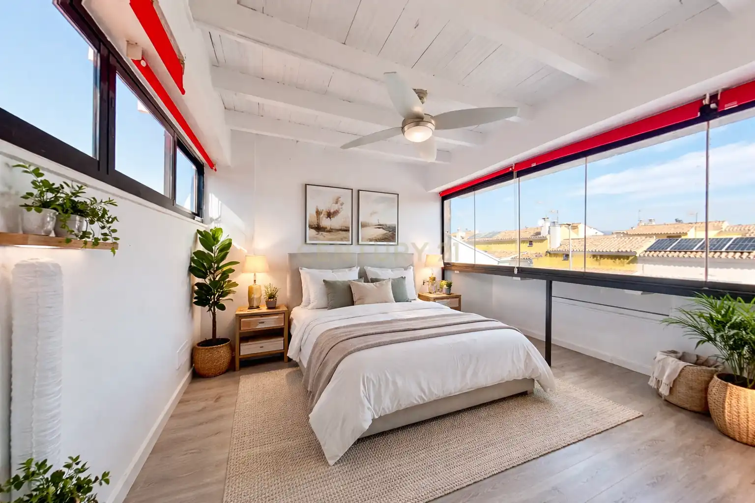 Dormitori de Casa adosada en venda en Málaga Capital amb Aire condicionat, Jardí privat i Traster