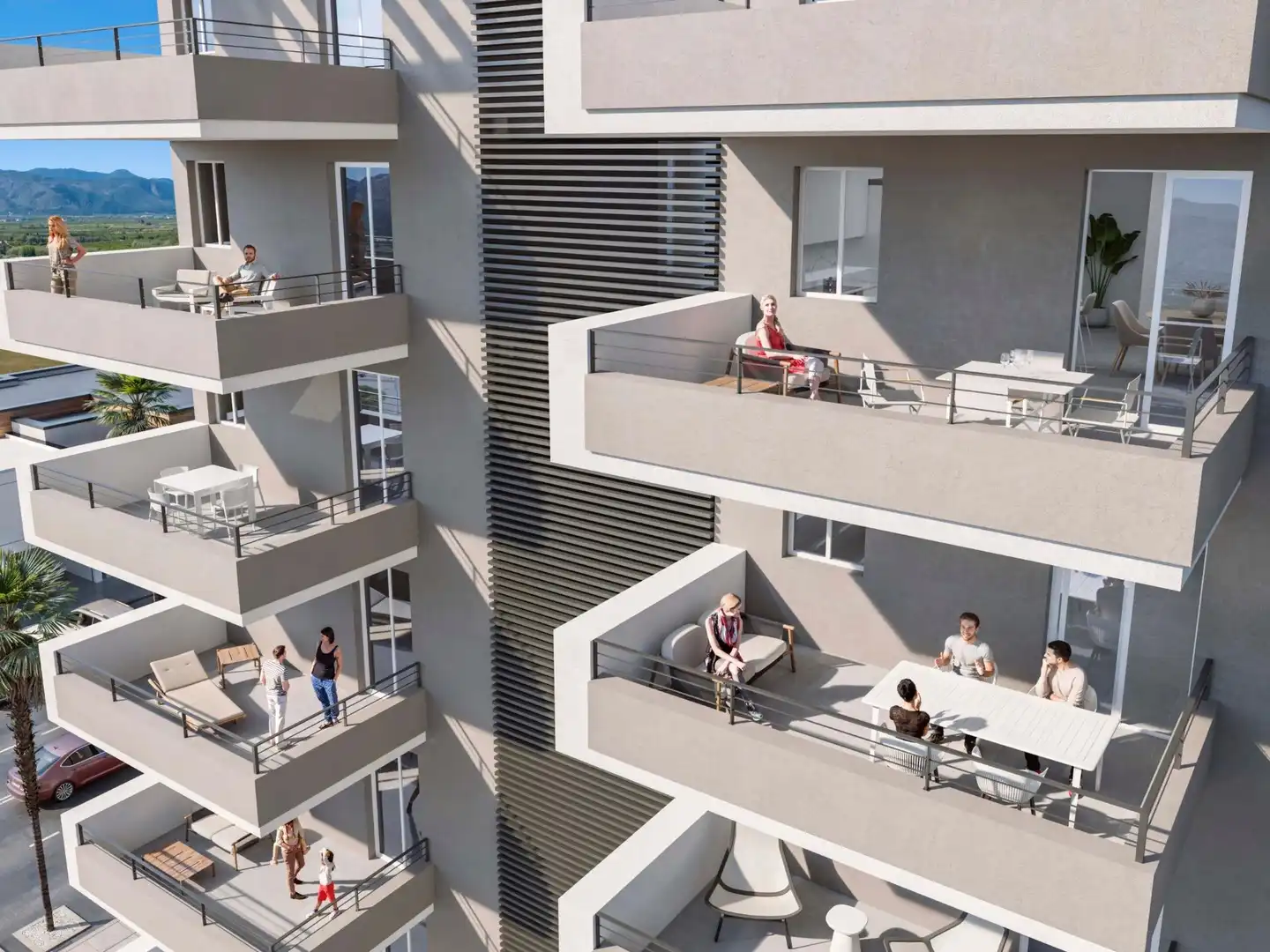 Terraza de Apartamento en venta en Tavernes de la Valldigna con Terraza, Balcón y Piscina comunitaria