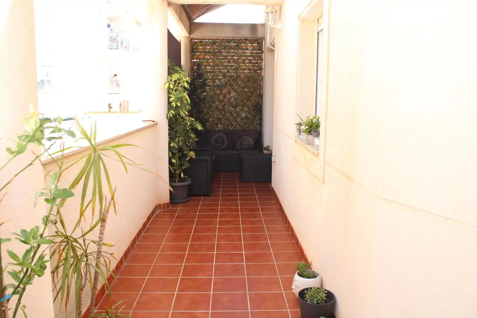 Balcony of Duplexes for sale in Roquetas de Mar  with Private garden, Terrace and Furnished