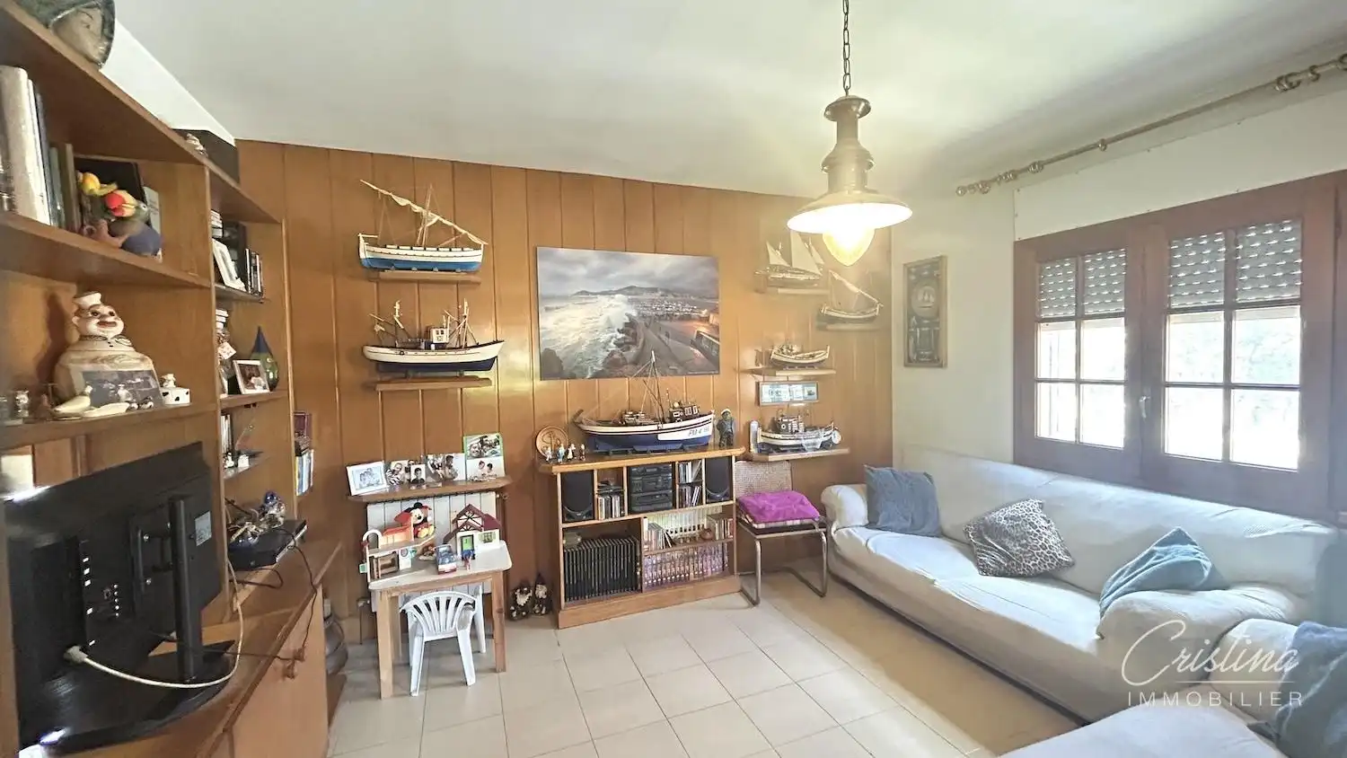 Sala d'estar de Casa o xalet en venda en Santa Cristina d'Aro amb Calefacció