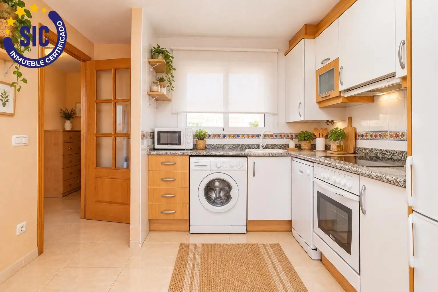 Cuina de Apartament en venda en Peñíscola / Peníscola amb Terrassa, Moblat i Piscina comunitària