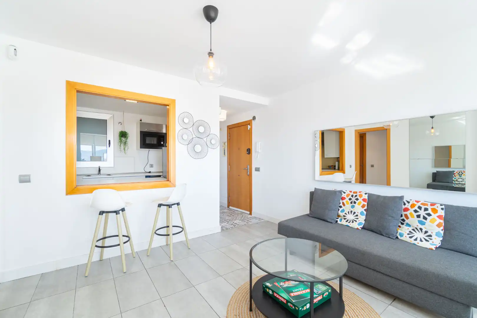 Sala de estar de Piso en venta en Empuriabrava con Aire acondicionado, Calefacción y Amueblado