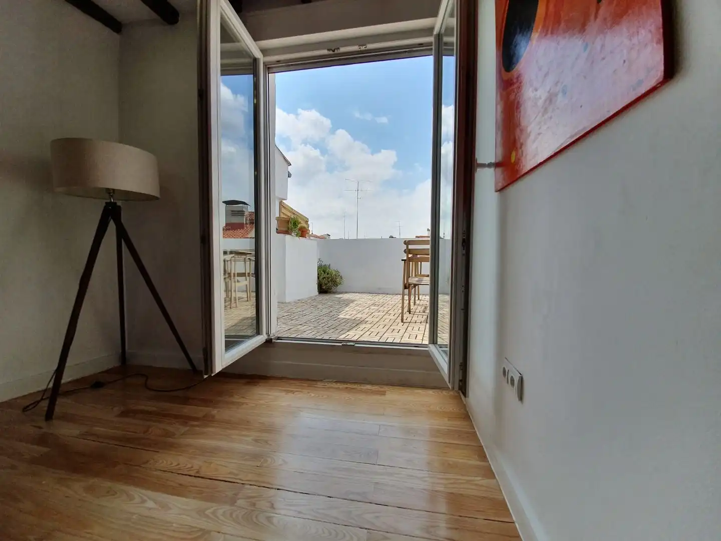 Terraza de Ático de alquiler en Madrid con Aire acondicionado, Calefacción y Terraza