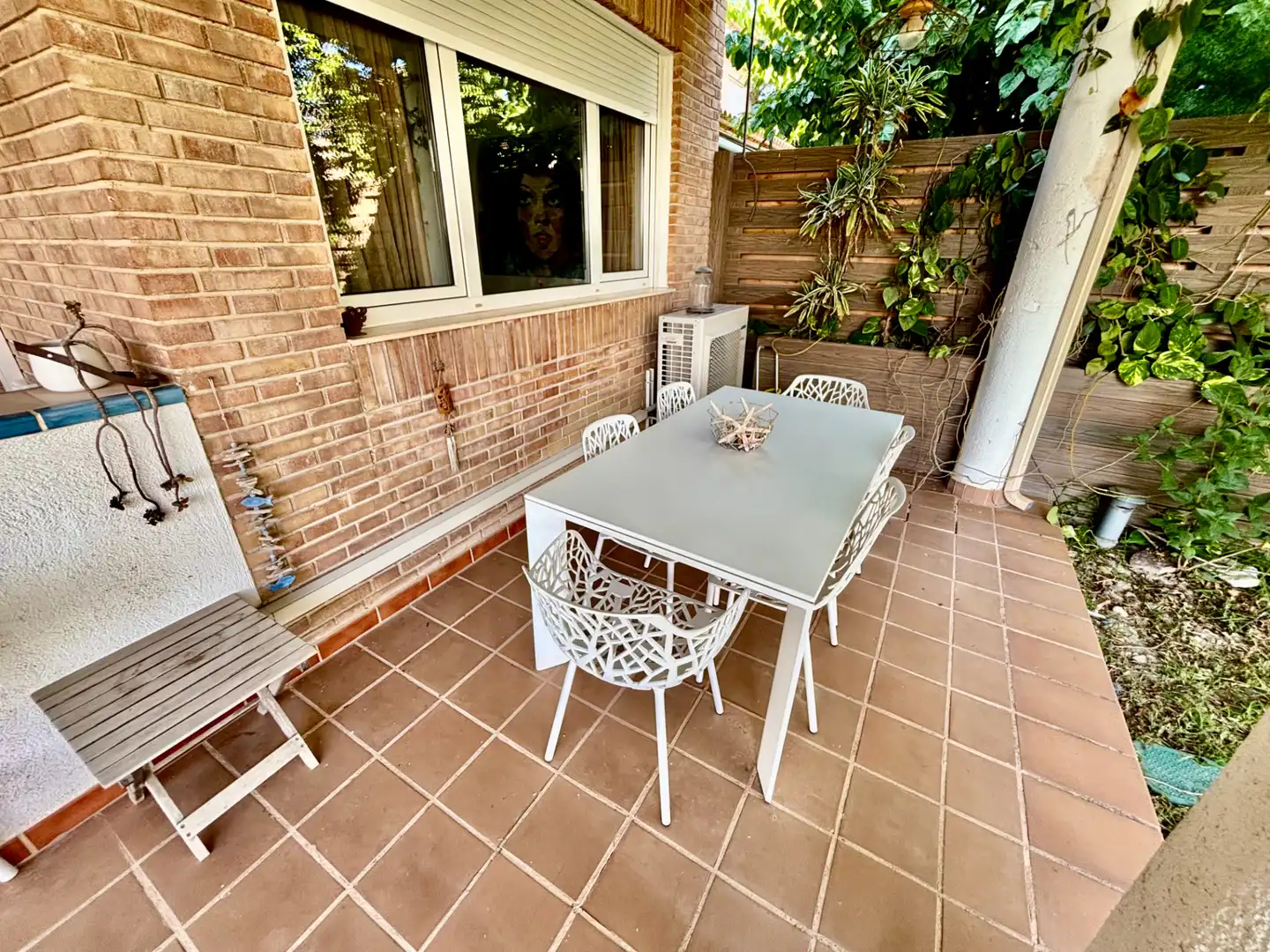 Terraza de Casa adosada en venta en Sant Joan d'Alacant con Aire acondicionado, Calefacción y Jardín privado