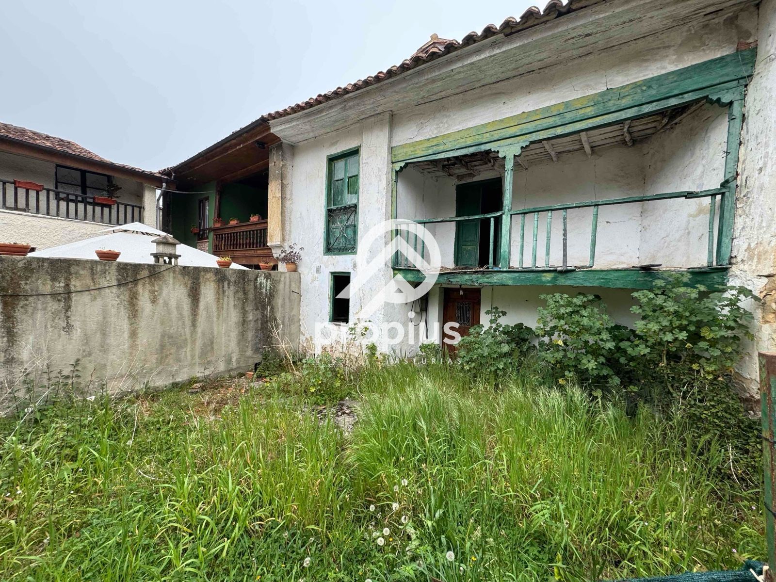 Exterior view of Single-family semi-detached for sale in Llanes  with Heating and Private garden