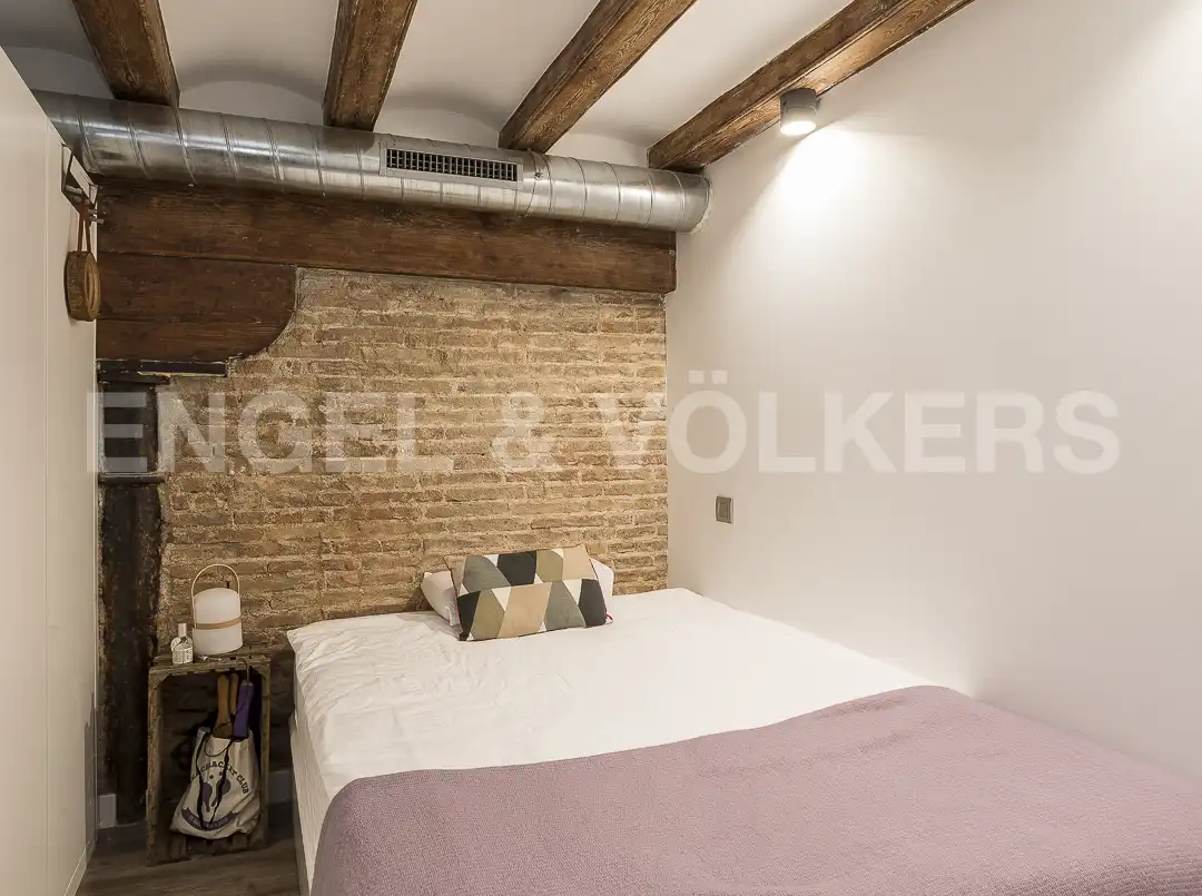 Schlafzimmer von Wohnung zur Miete in Barcelona mit Klimaanlage, Heizung und Möbliert
