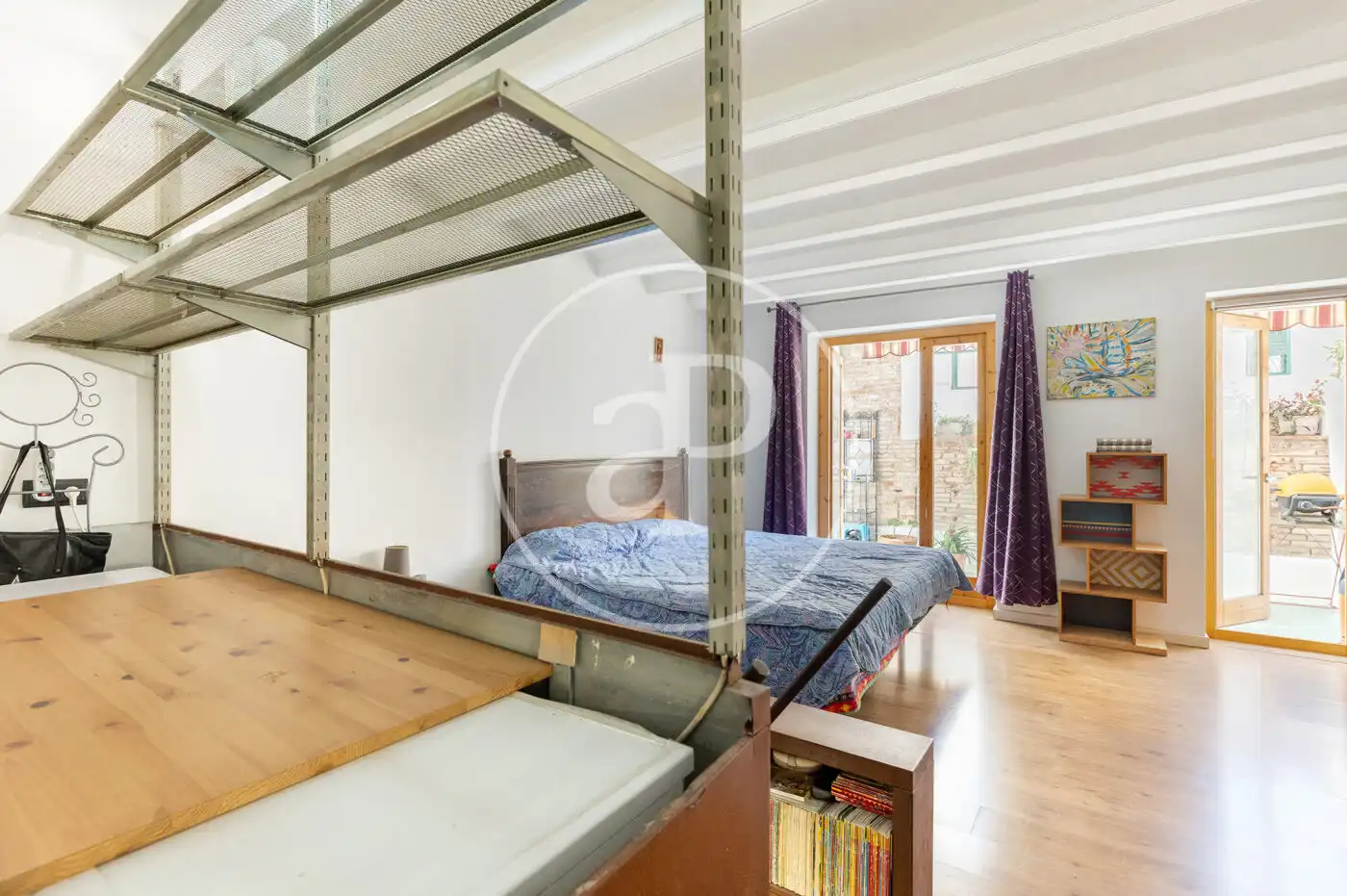Schlafzimmer von Loft zum Verkauf in Barcelona mit Klimaanlage, Heizung und Terrasse