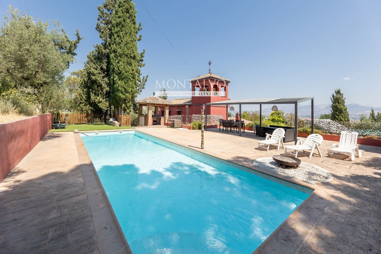 Swimming pool of House or chalet for sale in Las Gabias  with Air Conditioner, Heating and Swimming Pool
