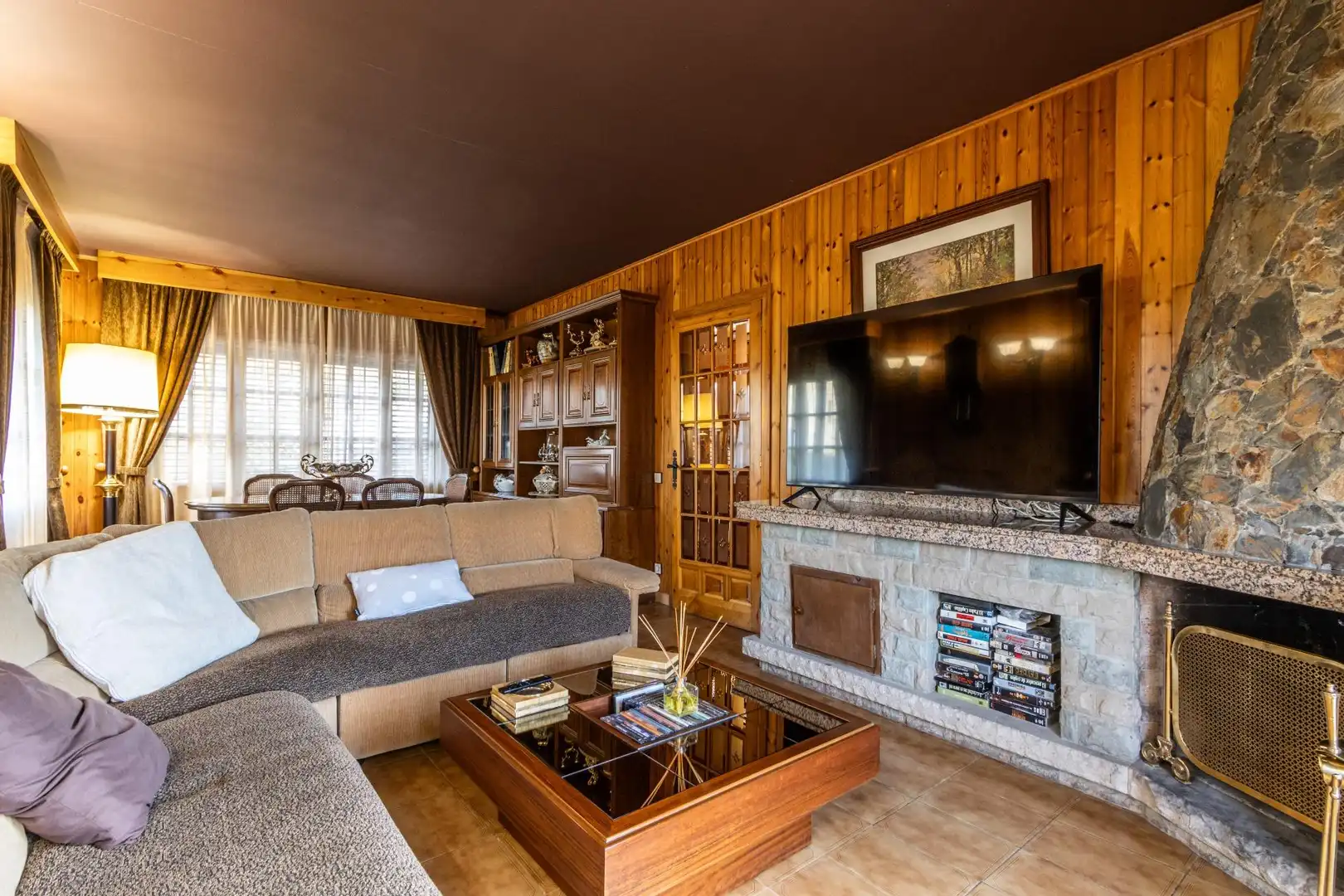 Sala d'estar de Casa o xalet en venda en Les Masies de Voltregà amb Calefacció, Jardí privat i Terrassa