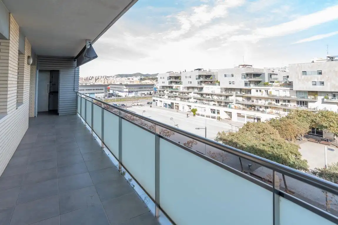 Terrasse von Wohnung zum Verkauf in Badalona mit Heizung, Parkett und Terrasse