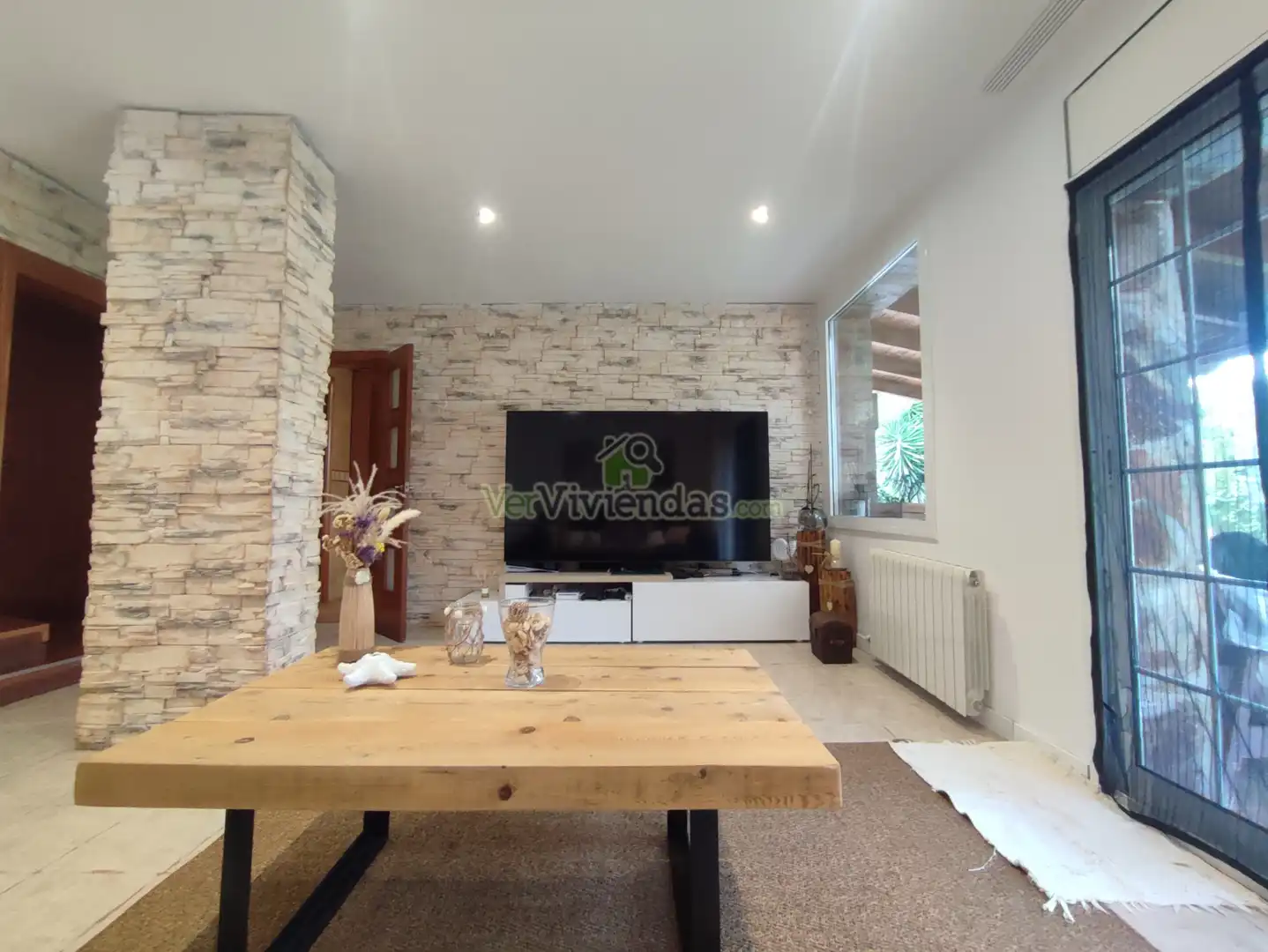 Living room of Houses for sale in Vallirana, Barcelona