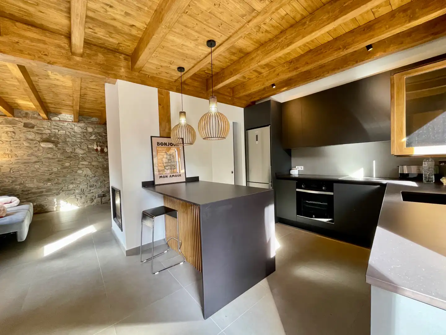Cocina de Finca rústica en venta en Setcases con Calefacción, Parquet y Trastero