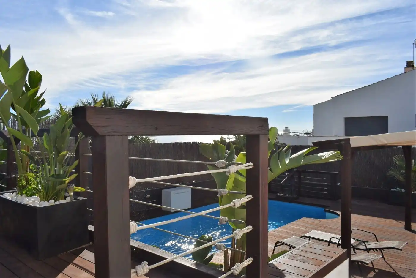 Piscina de Casa adosada en venda en Calafell amb Calefacció, Jardí privat i Terrassa