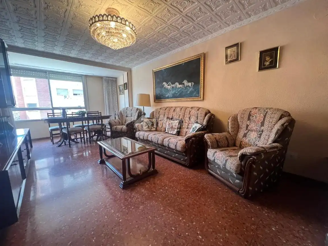 Sala de estar de Piso en venta en Zaragoza con Calefacción y Terraza