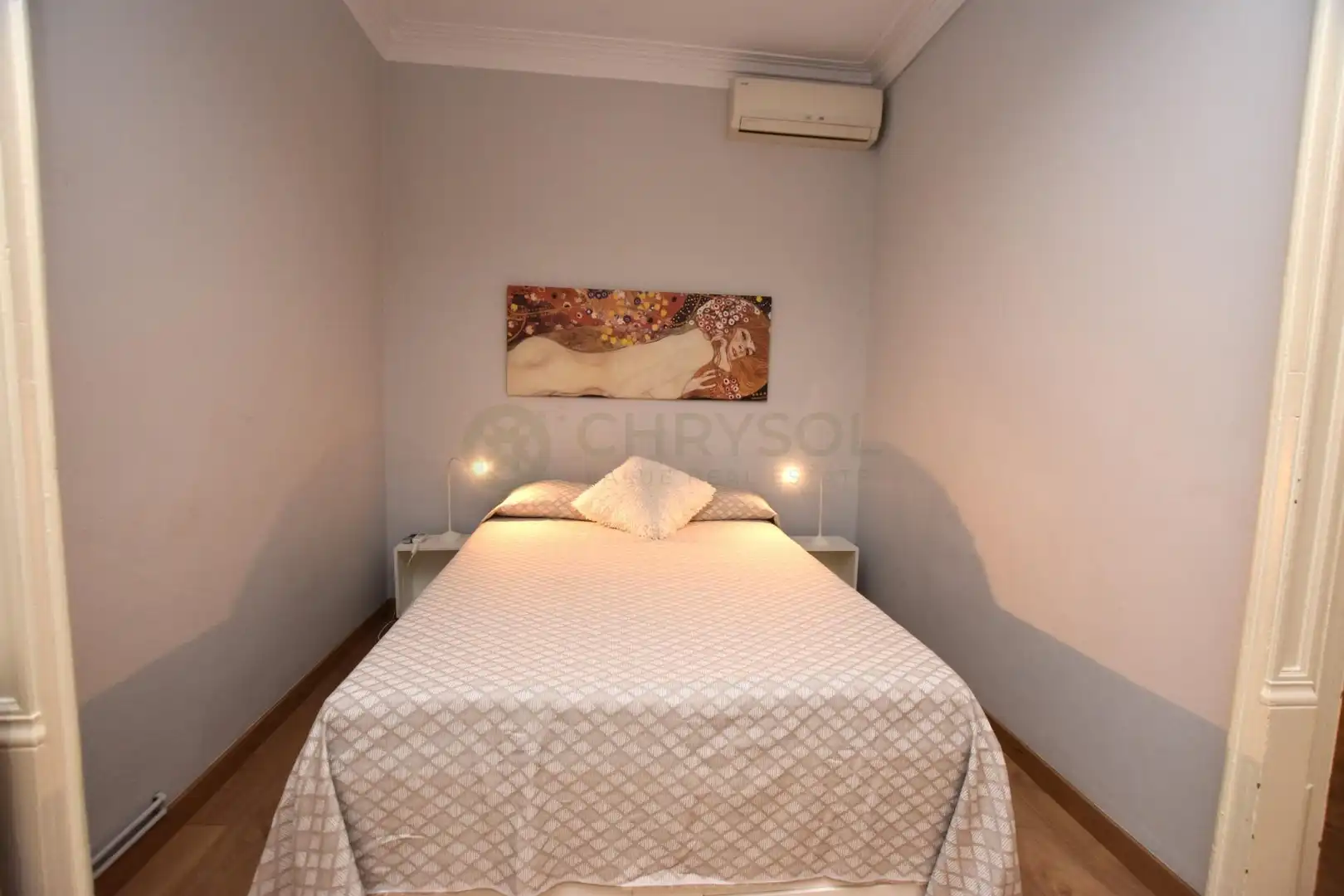 Schlafzimmer von Wohnung zum Verkauf in Barcelona mit Klimaanlage, Heizung und Parkett