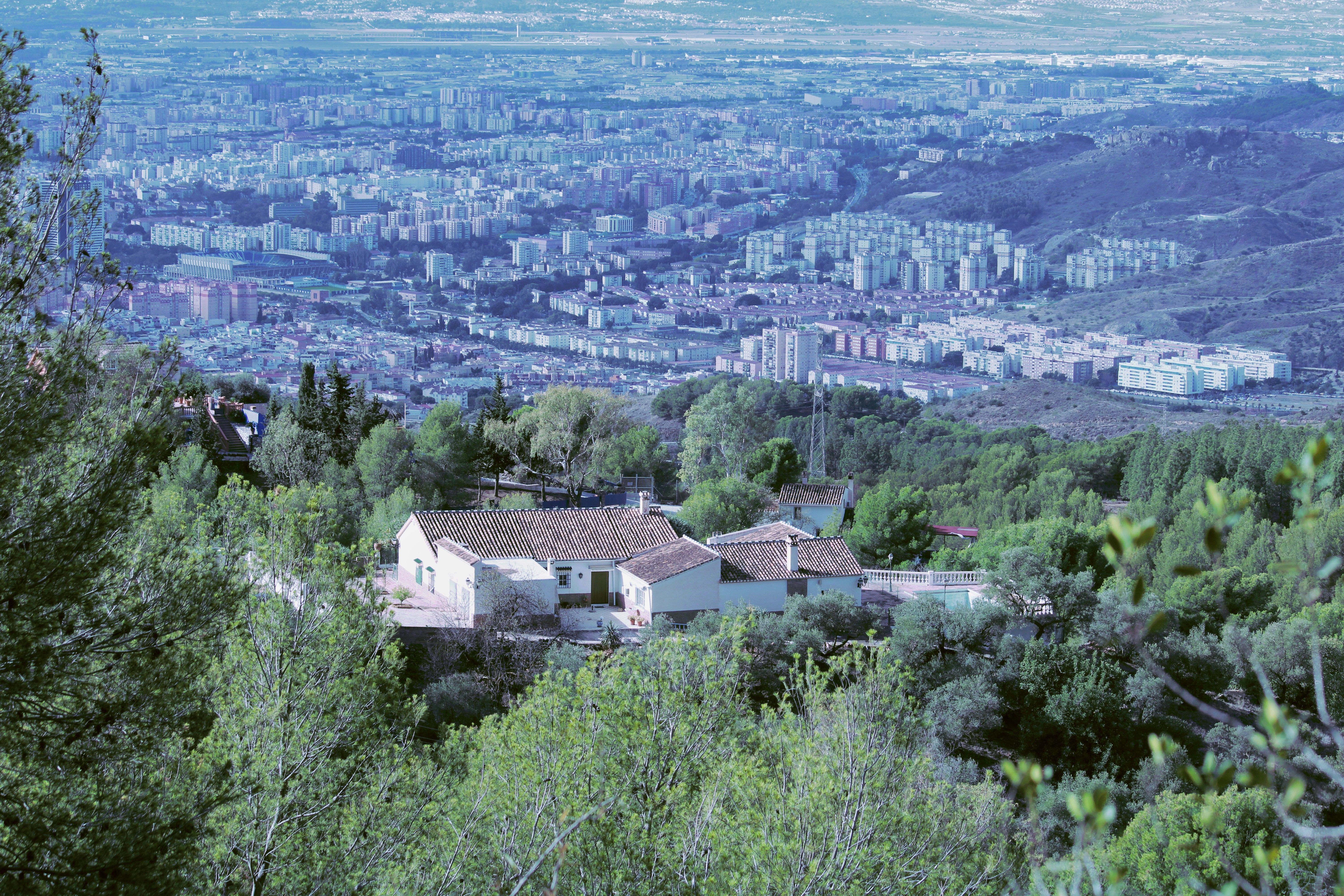 Vista exterior de Casa o xalet en venda en Málaga Capital amb Aire condicionat, Jardí privat i Terrassa