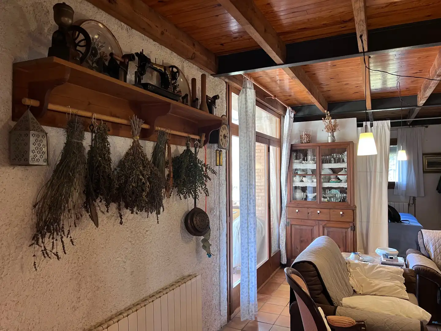 Cuina de Finca rústica en venda en Mieres (Girona) amb Aire condicionat, Jardí privat i Parquet