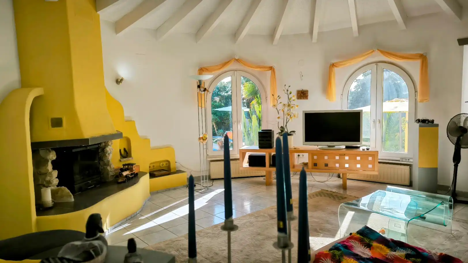 Sala d'estar de Casa o xalet en venda en La Fustera  