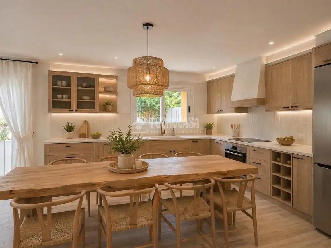 Cocina de Casa o chalet en venta en Canyelles con Terraza y Piscina