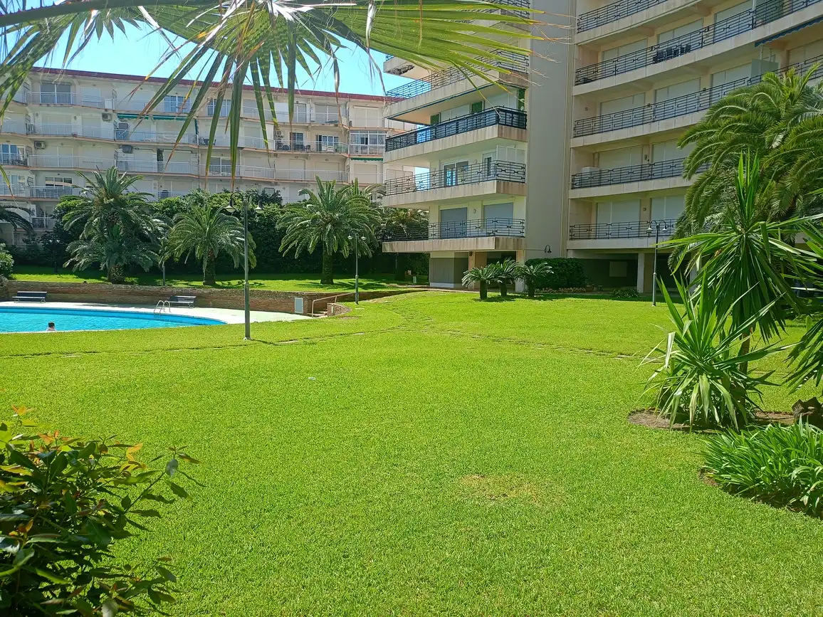 Piscina de Apartament de lloguer en Gandia amb Aire condicionat, Terrassa i Moblat