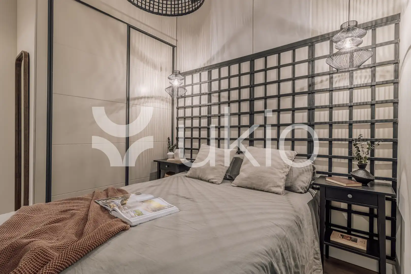 Schlafzimmer von Wohnungen zur Miete in Madrid mit Klimaanlage, Heizung und Terrasse