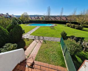 Swimming pool of Single-family semi-detached for sale in Oroso  with Heating, Private garden and Parquet flooring