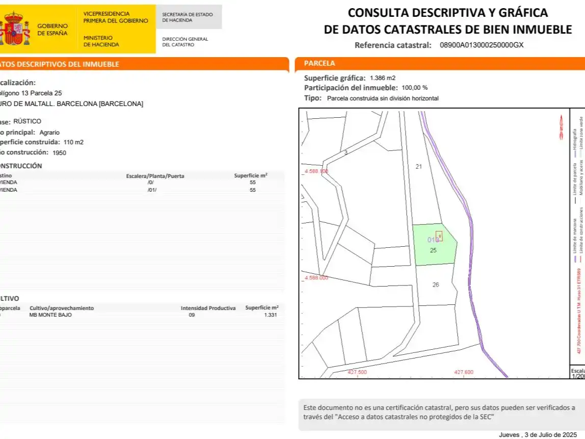 Terreno en venta en Barcelona