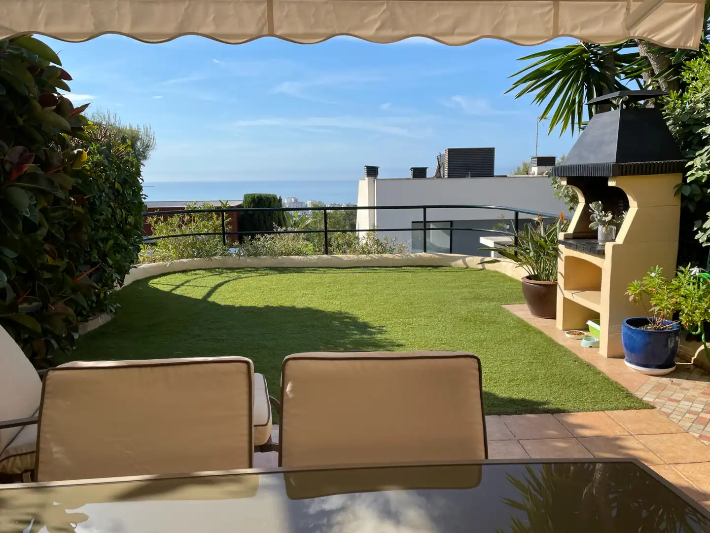 Terraza de Casa adosada en venta en Sitges con Aire acondicionado, Calefacción y Jardín privado