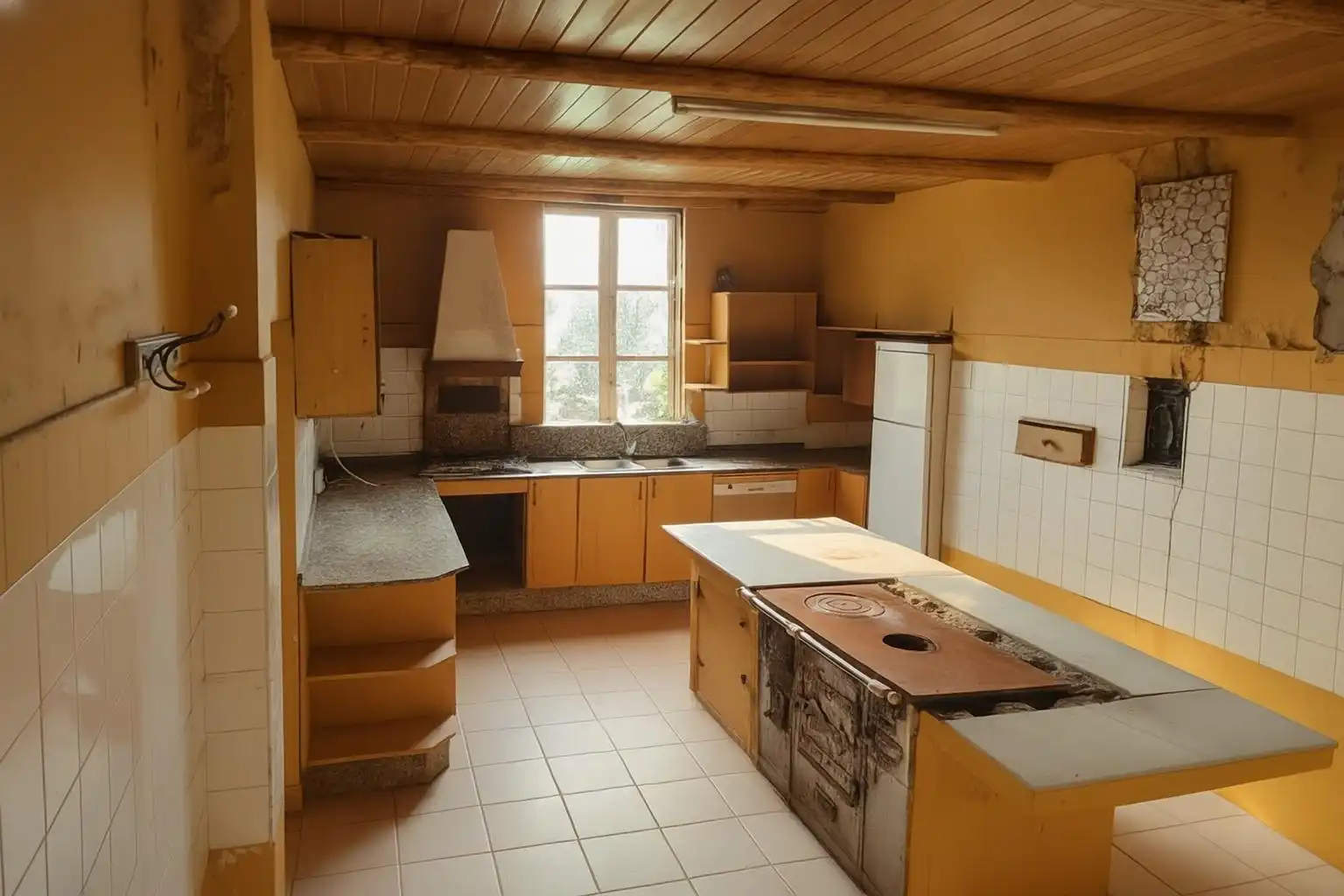 Cocina de Casa o chalet en venta en Rodeiro con Jardín privado y Amueblado