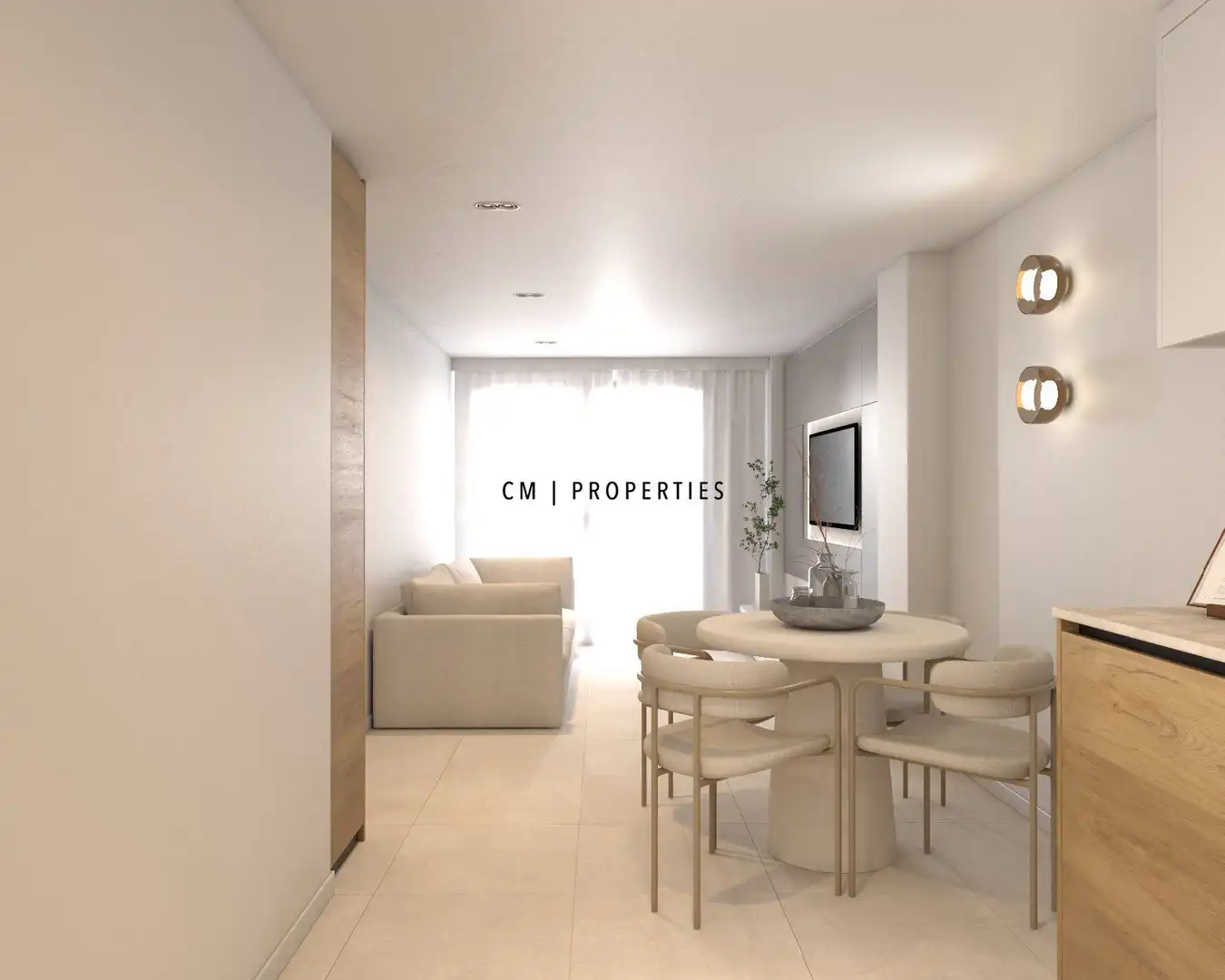 Wohnzimmer von Wohnung zum Verkauf in Valencia mit Klimaanlage, Heizung und Ofen