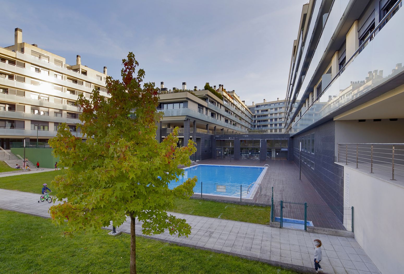 Swimming pool of Flat for sale in Oviedo   with Heating, Terrace and Swimming Pool