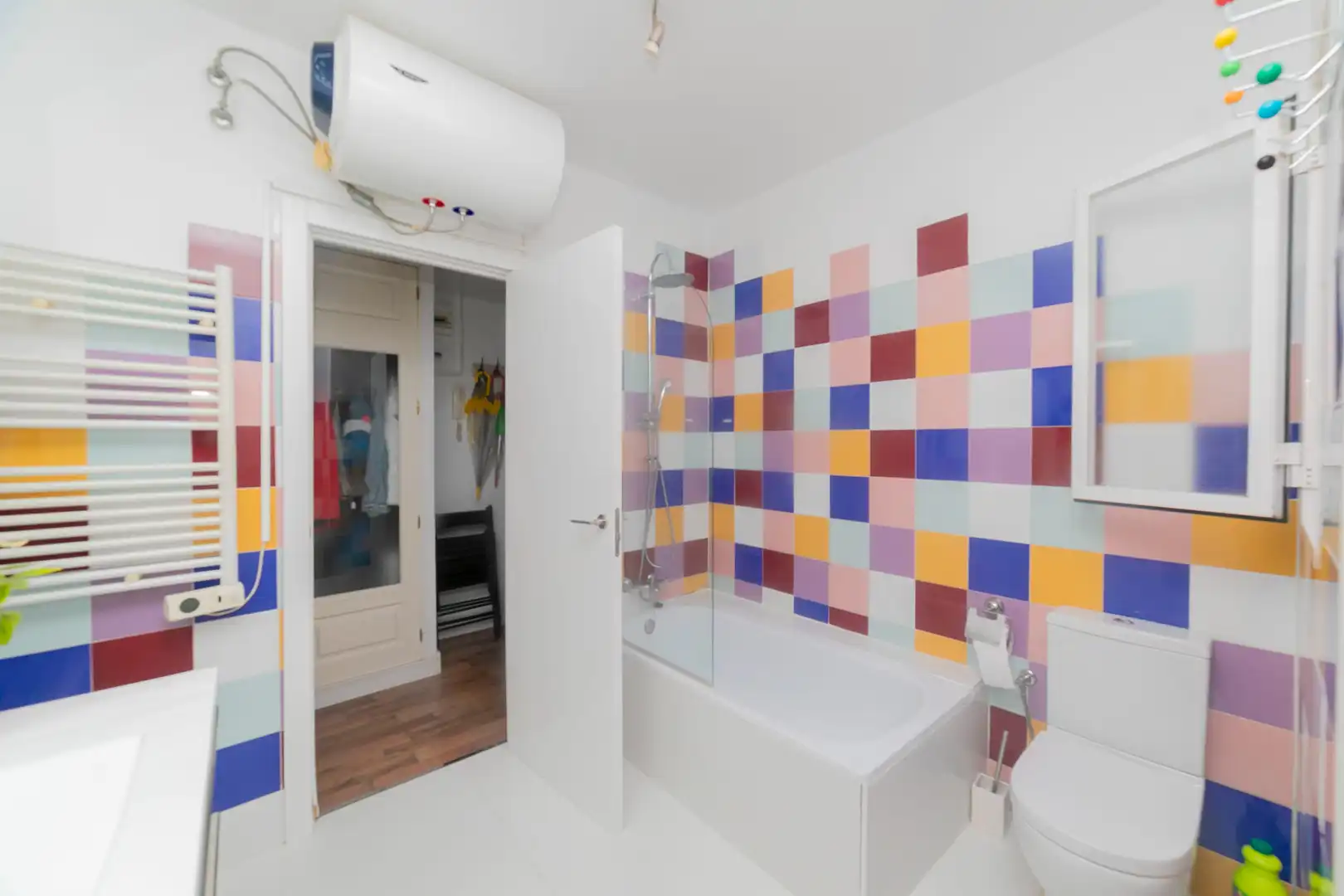 Baño de Piso de alquiler en Madrid con Aire acondicionado, Calefacción y Amueblado