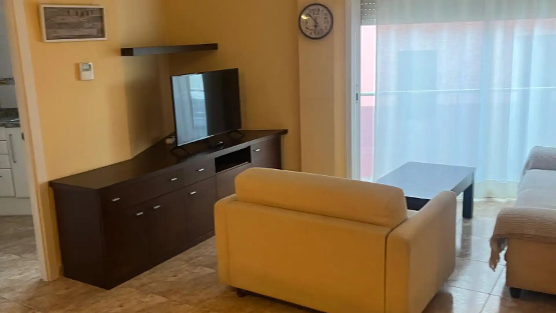 Living room of Flat for sale in Palamós  with Air Conditioner, Heating and Furnished