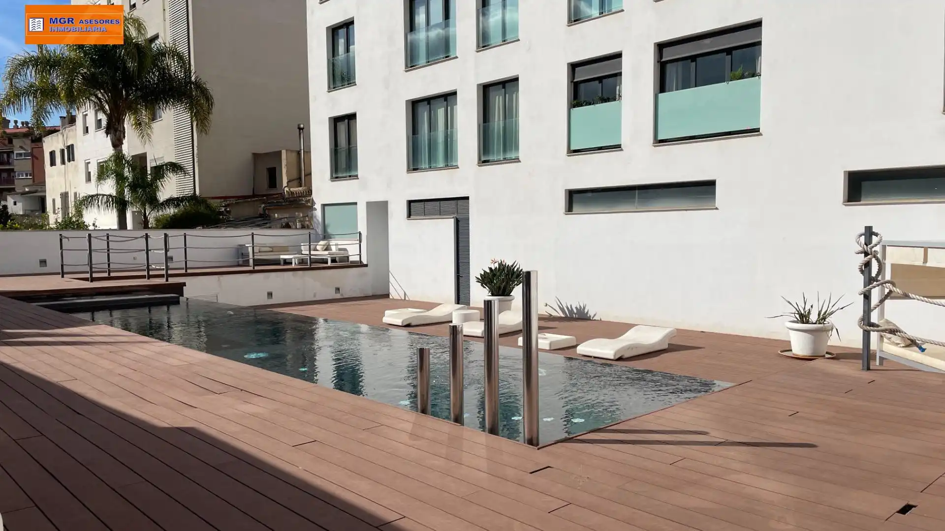 Swimming pool of Apartments for rent in  Palma de Mallorca  with Air Conditioner, Heating and Terrace