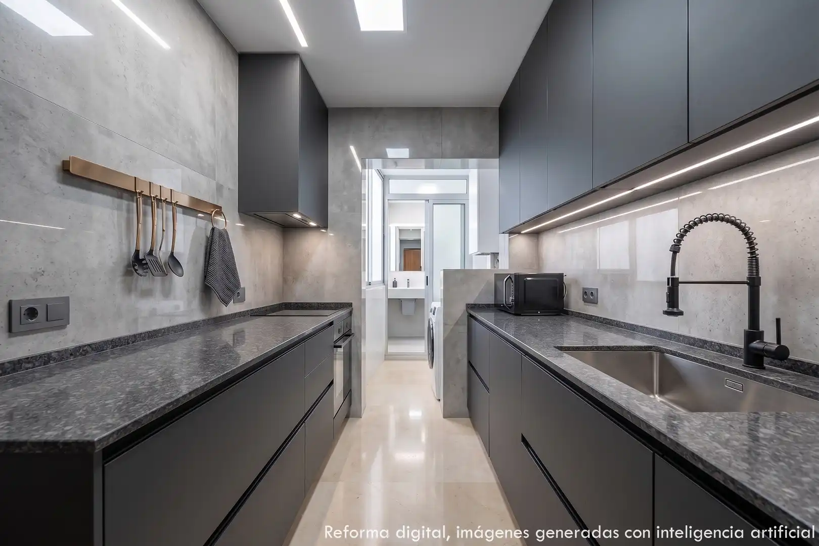 Cocina de Ático en venta en Benidorm con Amueblado