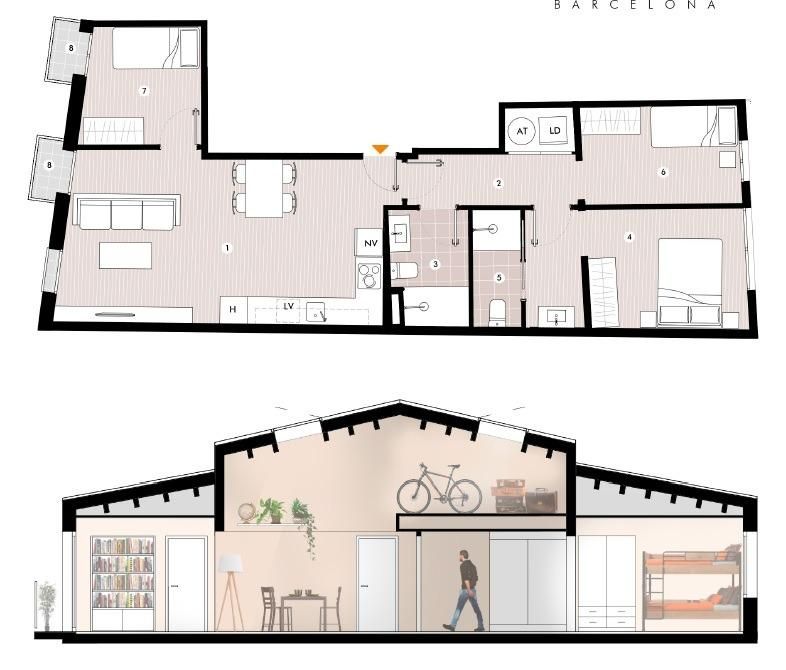Piso en venta en Calle sant ildefons, 33, Sant Andreu de Palomar, Sant Andreu,  Barcelona Capital