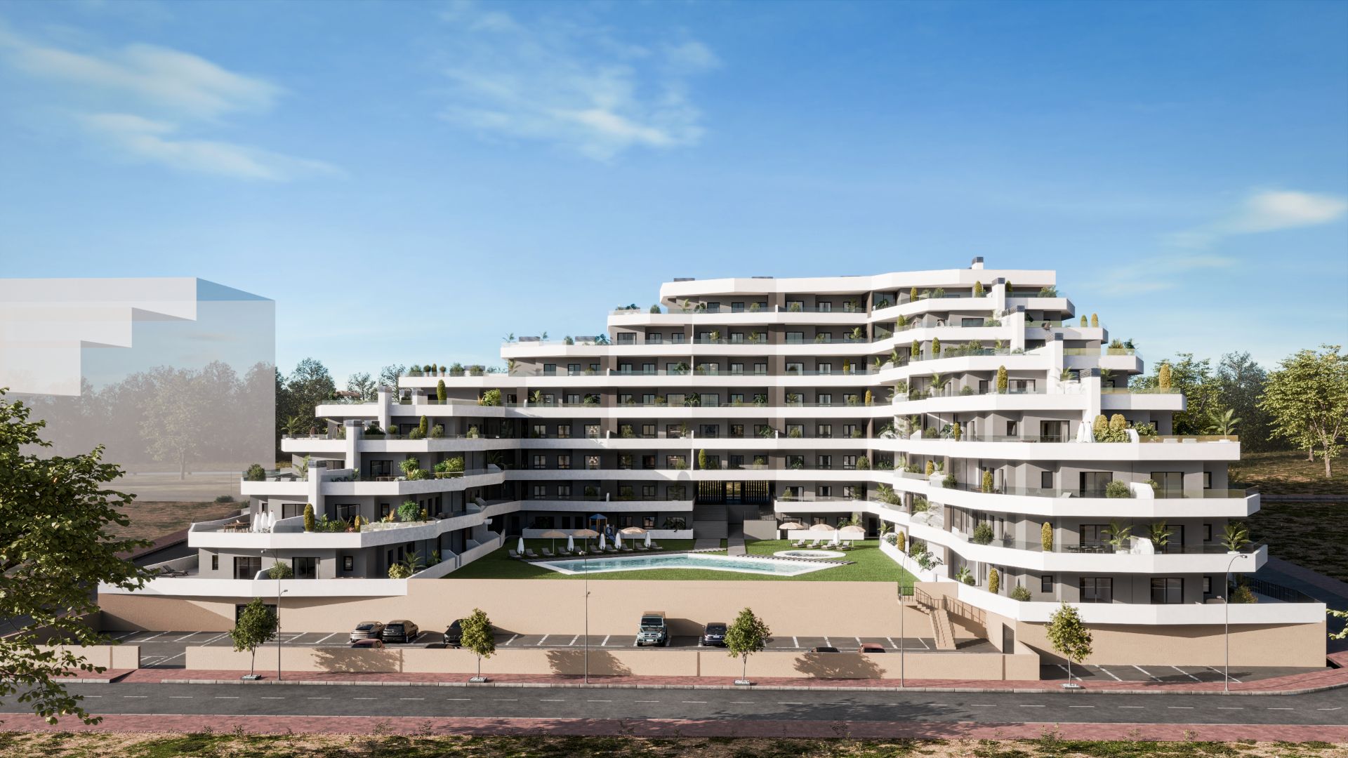 Exterior view of Flat for sale in San Miguel de Salinas  with Terrace and Community pool