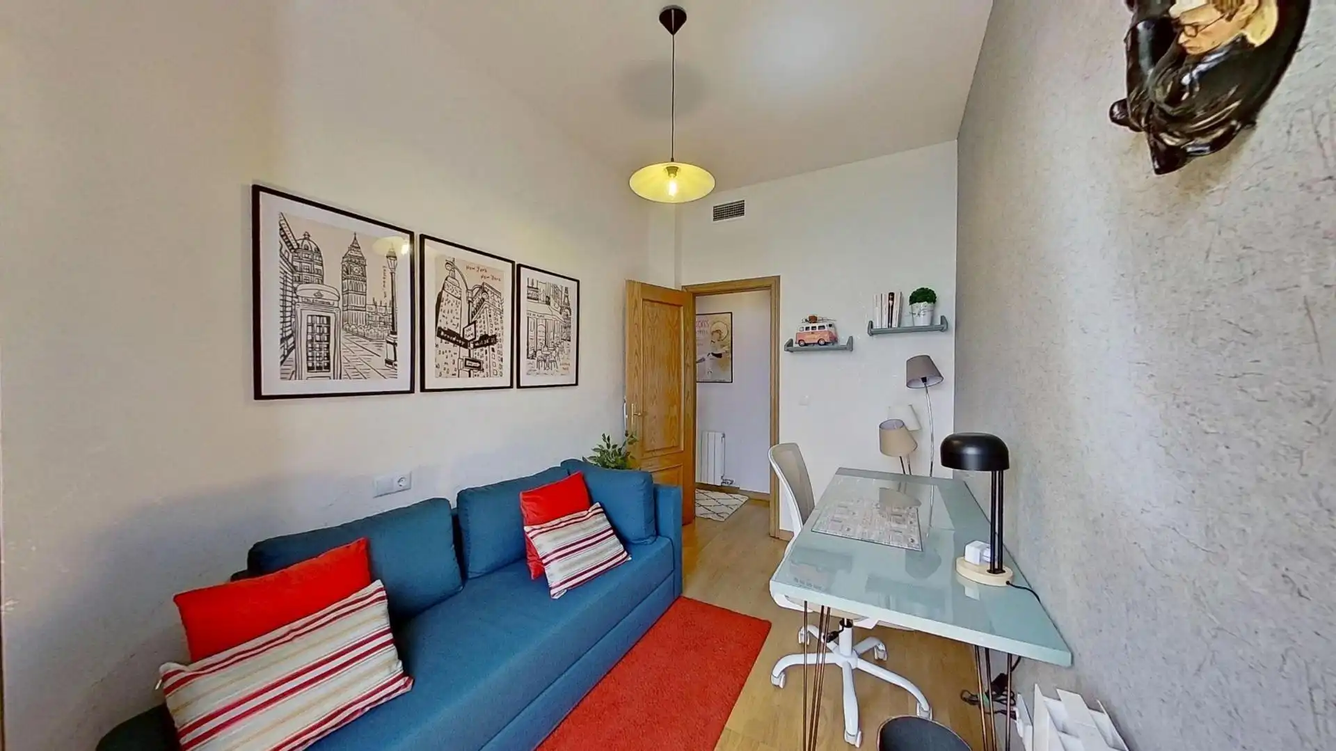Wohnzimmer von Wohnung zur Miete in Granada mit Klimaanlage, Heizung und Möbliert