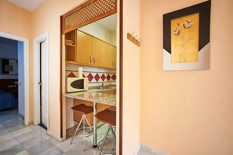 Küche von Wohnung zur Miete in Sevilla mit Klimaanlage, Heizung und Möbliert