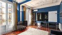 Sala d'estar de Apartament de lloguer en  Barcelona Capital amb Aire condicionat, Calefacció i Terrassa